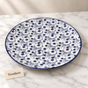 Danny Home Flat Plate - 10.5 inch Blue Flower Porcelain