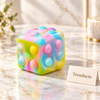 Bubble-Pop Cube Dice Fidget Toy – Squishy Silicone