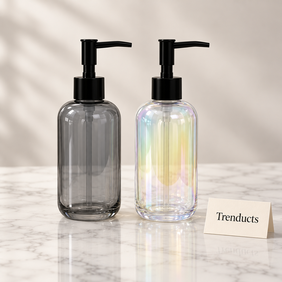 Danny Home Liquid Soap Bottle - Glass with Black Pump