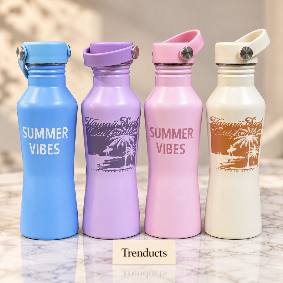 Summer Vibes Bottle 500ml - Stainless Steel Water Bottle
