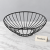 Danny Home Wire Fruit Basket - Black Metal