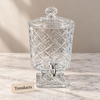 Brilliant Glass Juice Dispenser - Diamond Lattice
