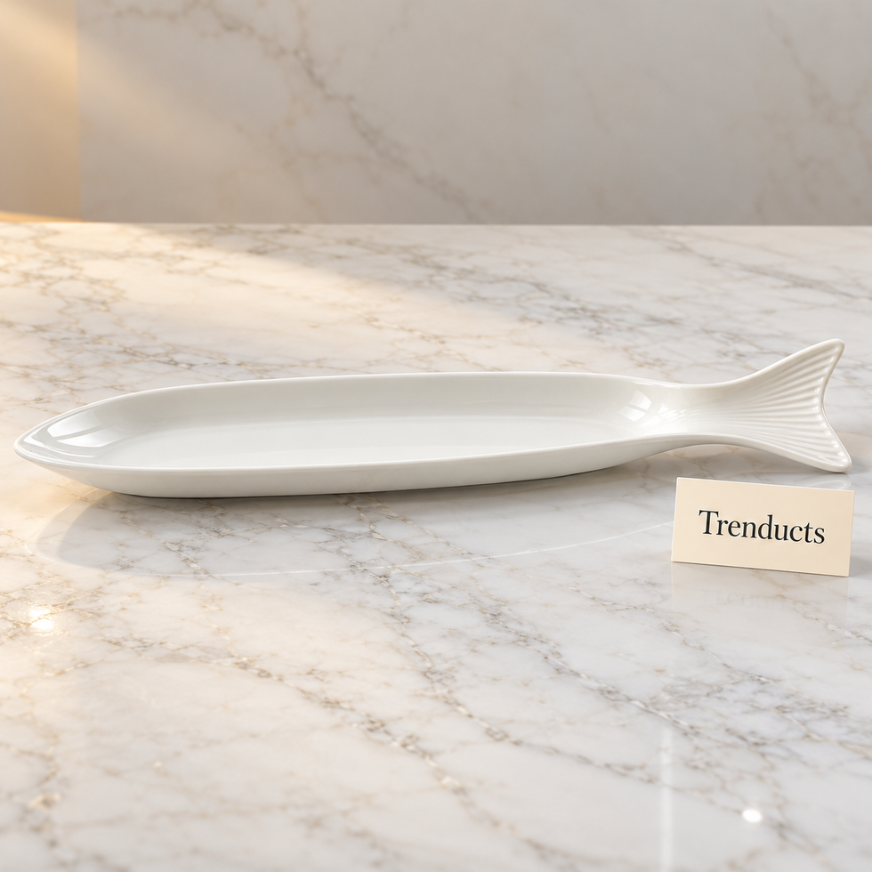 Symphony Reef Pike Platter - Long White Fish Platter