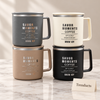 Stainless Steel 304 Coffee Mug - Lid & Matte Colours (Random)