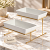 Brilliant 2 Tier Deep Serving Dish with Stand