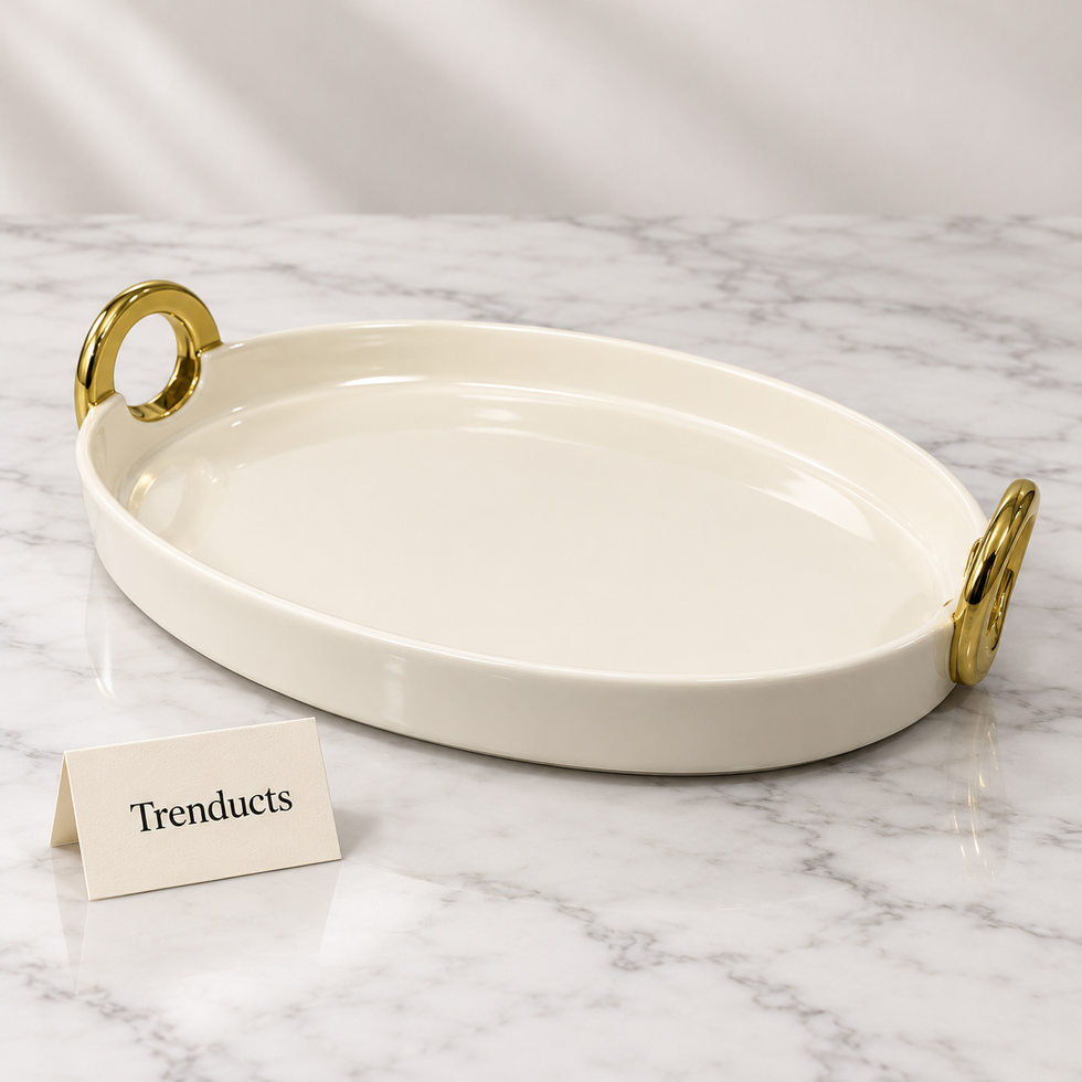 Brilliant 12.5 Inch Oval Plate with Handles