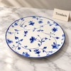 Brilliant 10.5 Inch Dinner Plate - Blue Peony Floral