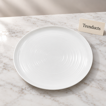 Danny Home Porcelain Plate on white marble | Trenducts