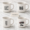 Danny Home Porcelain Quote Mug 350ml - Speckled White (each)