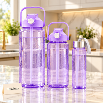 Water bottle set on a kitchen counter with fresh water | Trenducts