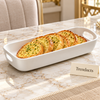Symphony Handled Serving Dish - White Rectangular Tray