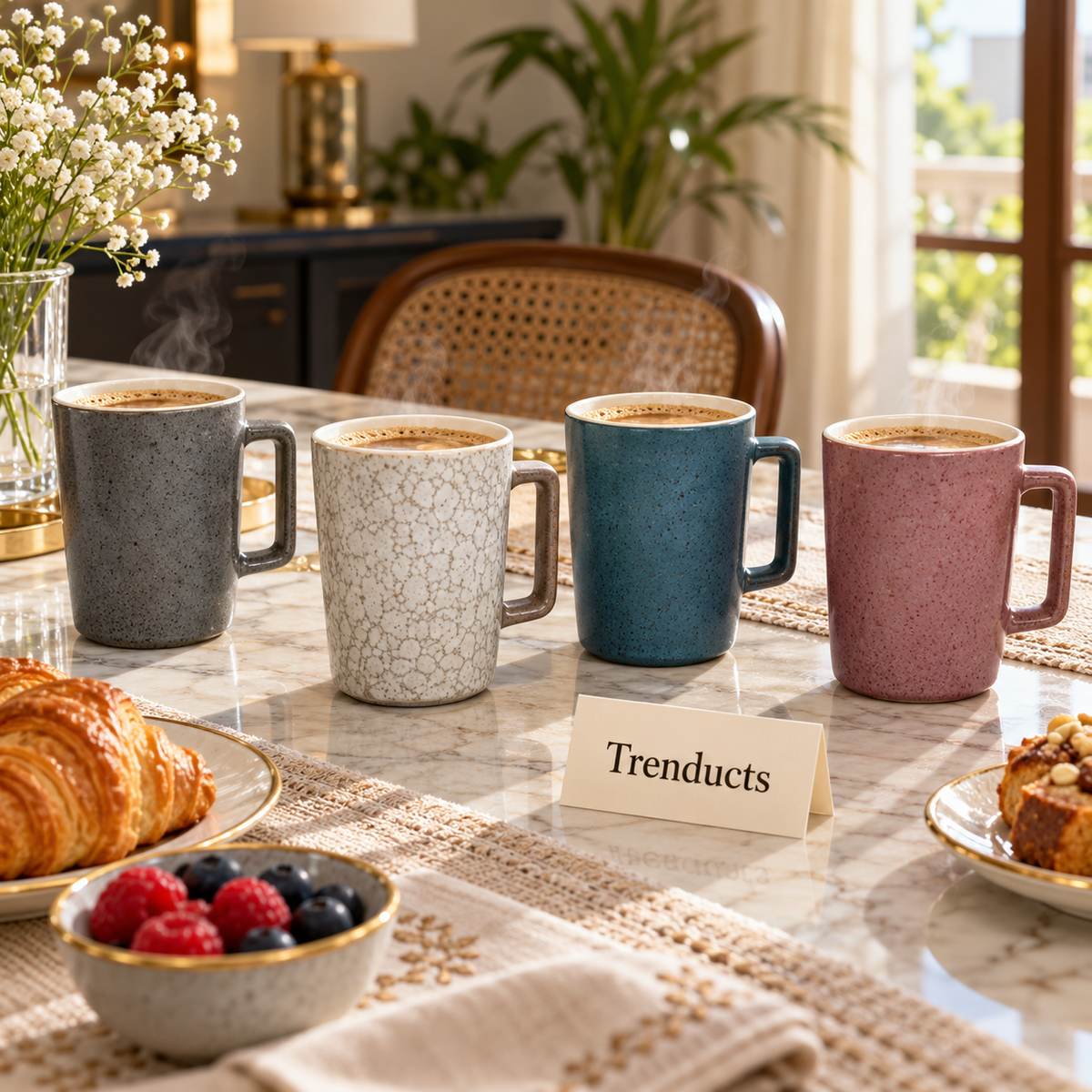 Speckled Matte Mug 450 ml - Square Handle (Random Colour)