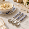 Danny Home Dessert Spoon Set - 3 Pcs Blue Floral 16 cm