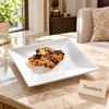 Symphony Square Platter 30 cm - White Serving Plate
