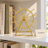 Gold Spoked Wheel Tabletop Accent - Ferris Wheel Decor