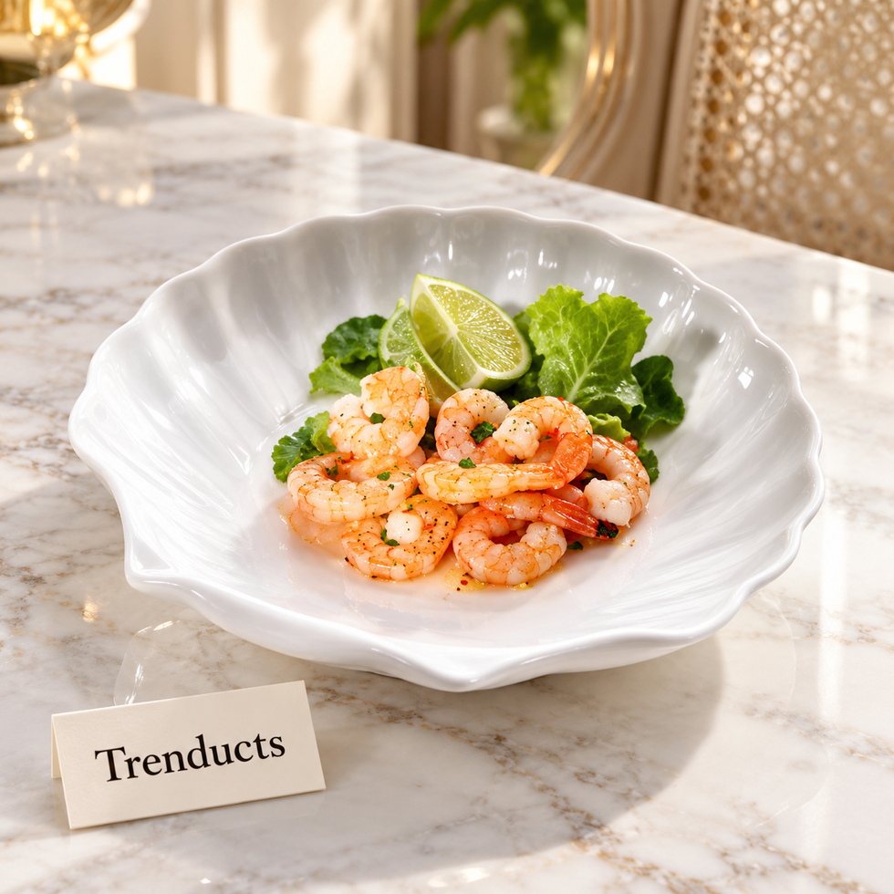 Symphony Dune Plate 21 cm - White Wavy Edge Plate