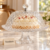 Danny Home Cake Stand with Dome - Diamond Cut Glass