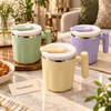 450ml Stainless Steel Insulated Thermos Mug with Lid and Handle (Random Color)