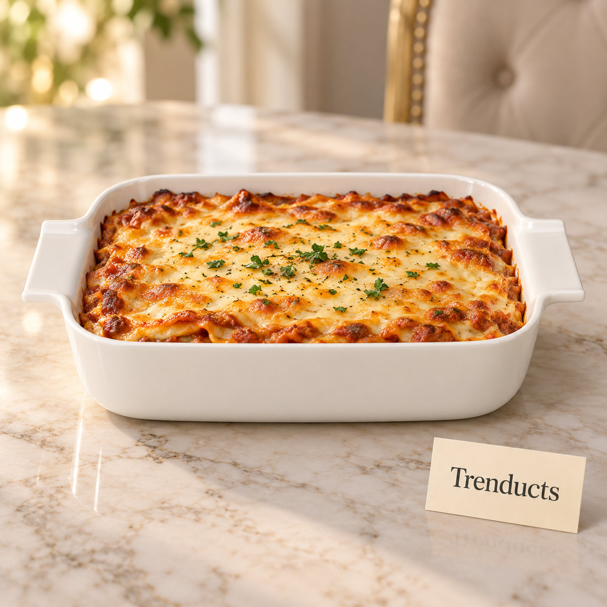 Danny Home Porcelain Ovenware Dish 11.5 Inch - White