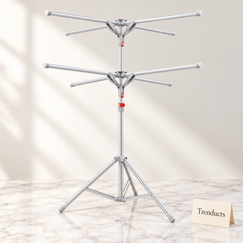 Standing Cloth Drying Rack luxury styled photo with Trenducts card - view 1
