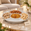 Brilliant Round Partition Platter - 9.75 Inch Snack Dish