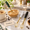 Mini Coffee Beater - Marble Handle Hand Whisk (Random)