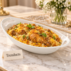 Brilliant Oval Serving Dish with Handles - 14 Inch White