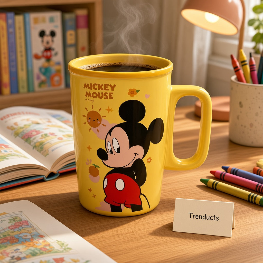 Disney Mickey Mouse Ceramic Mug - Tall Yellow