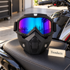 Goggle Helmet Mask - Motorcycle Riding Face Mask & Goggles