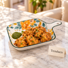 Brilliant Square Platter with Handle - Primrose 9 Inch