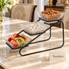 Danny Home Glass Snack Bowl Set - 3 Tier Stand 250ml