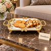 Brilliant Rectangular Flat Tray - Royal Bloom Floral