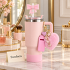 Tumbler Accessories Set - 6 Pcs Bow & Heart Charms