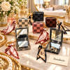 Checkered Cosmetic Pocket Mirror - Square with Scarf Keychain (each)