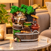 Tiered Waterfall Fountain - Leaf Detail Tabletop Decor