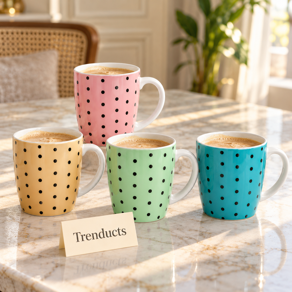 Polka Dot Mug 350 ml - Pastel Colours (Random Colour)