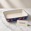Danny Home Ceramic Baking Dish - Rectangular Blue Floral