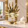 Luxury Showpiece - Gold Sunburst with Crystal Bubble Ball