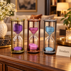 30 Minute Pillar Hourglass Sand Timer - Antique Metal Frame (Random Color)