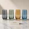 Danny Home Tall Coloured Drinking Glass Set of 4 - 410ml