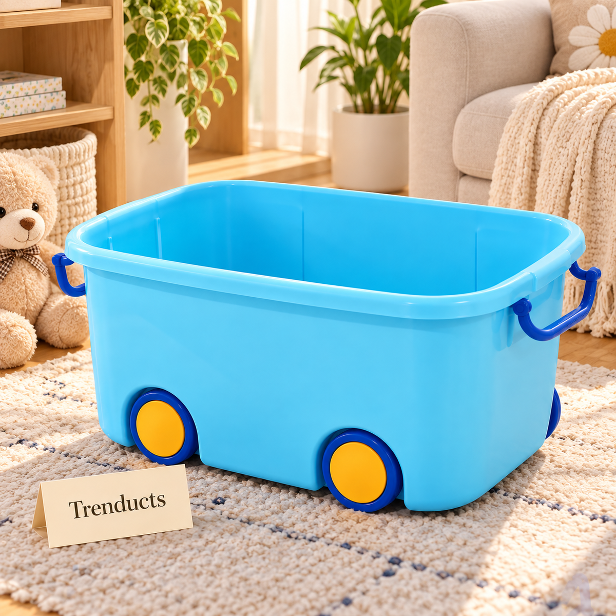 Large Multi-Purpose Storage Box with Wheels