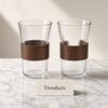 Danny Home Glass Cup Set of 2 with Sleeve - 310ml