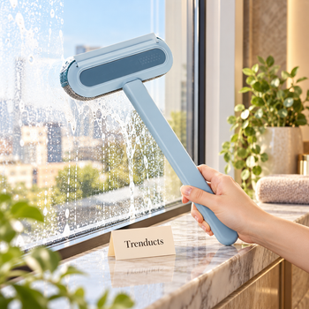 Multifunction window cleaner luxury home lifestyle with Trenducts card