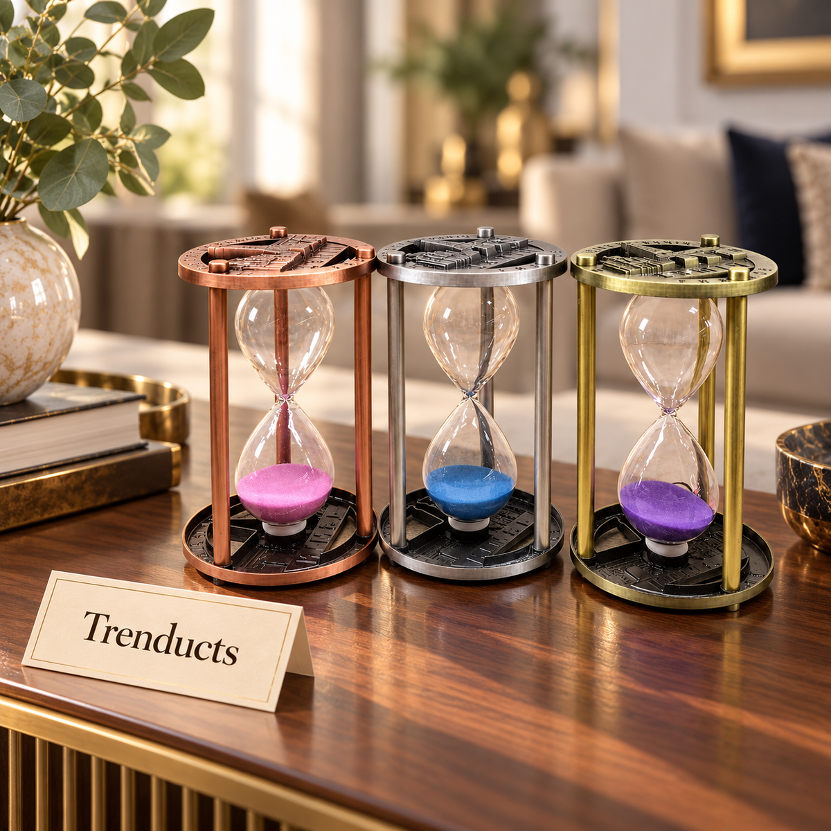 15 Minute Metal Hourglass Sand Timer - each