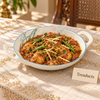 Brilliant 9.75 Inch Round Dish - Magnolia Twin Handles