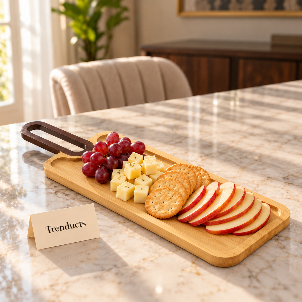 Bamboo Platter 40x14 - Long Wooden Serving Board