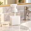 Foaming Soap Dispenser - 490ml Clear Square Bottle