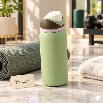 Insulated Water Bottle in a home gym | Trenducts