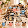 Bear Ear Cosmetic Pocket Mirror - Round with Scarf Keychain (each)