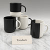 Danny Home Ceramic Mug 450ml - Black and White Two Tone (each)